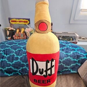 The Simpsons Duff Beer Plush Pillow